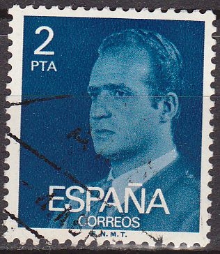 ESPAÑA 1976 2345 Sello Serie Básica Rey Juan Carlos I 2 pts usado Espana Spain Espagne Spagna Spanje Spanien 